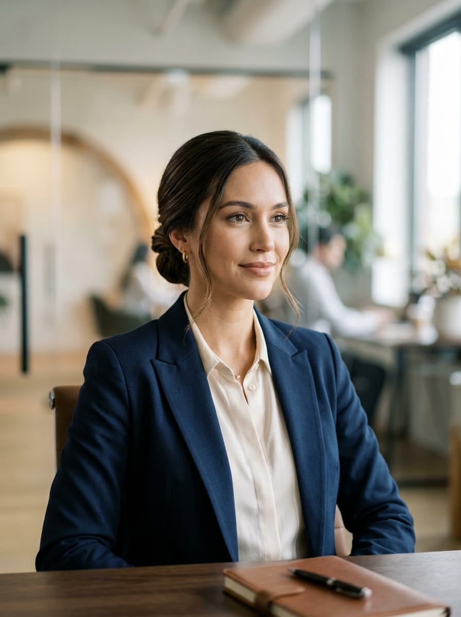 Einfacher Büro-Updo - Hochsteckfrisur für lange Haare